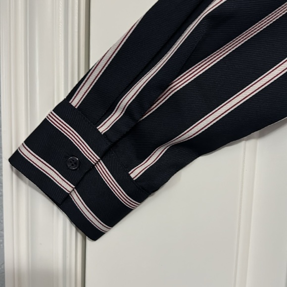 Navy / White / Red Striped Blouse - Picture 7 of 8